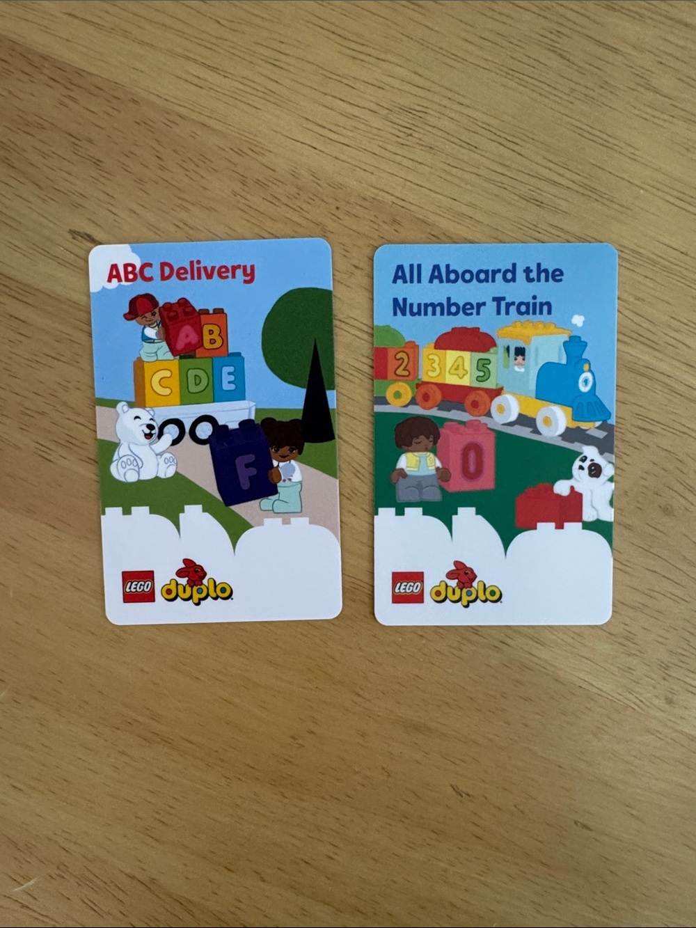 Set of 2 Yoto Player Lego Duplo Cards